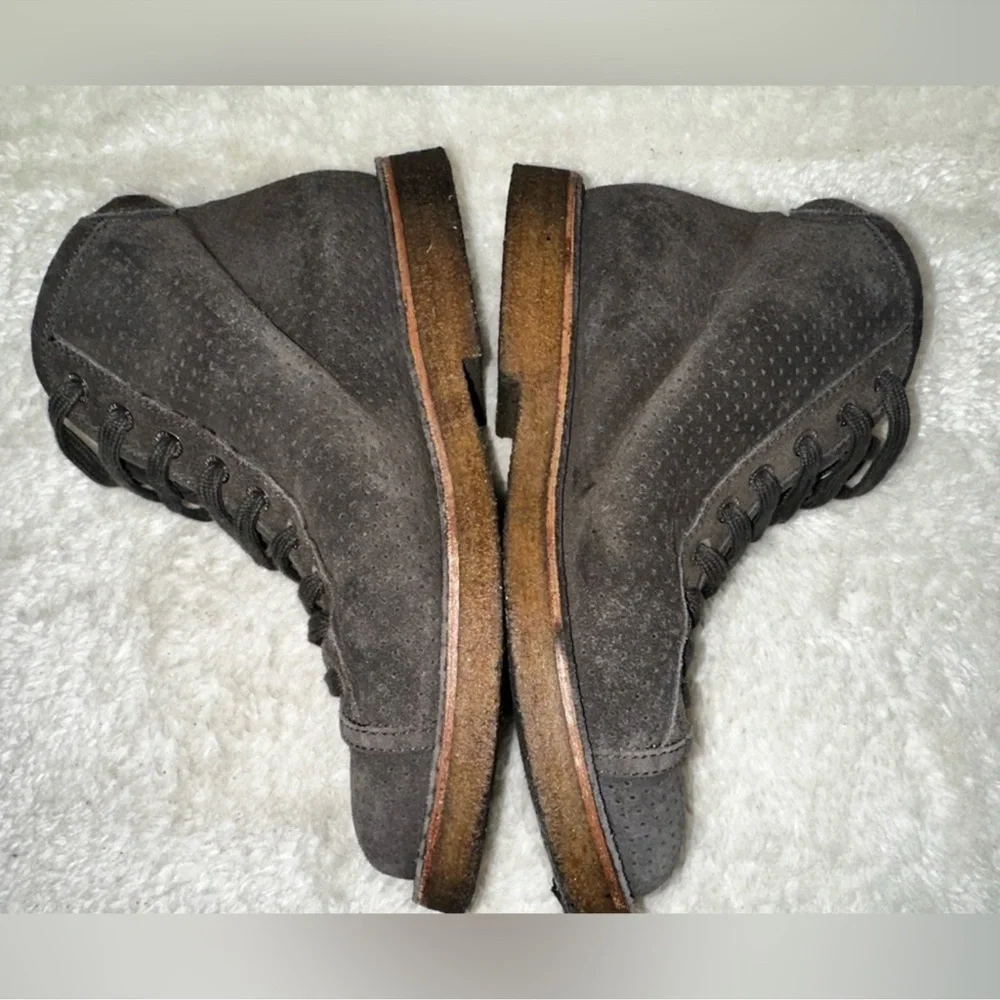 Chanel Interlocking CC Logo Brown Bootie Size 36